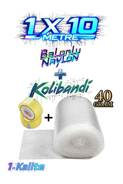 HBNC (40 GRAM) 100 M X 10 Metre Balonlu Ambalaj Naylonu Pat Pat Baloncuklu Ha...