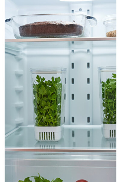 Dia 2 Pieces 2.9 Liter Vacuum Lid Vegetable Greens Storage Container – Refrigerator Food Container