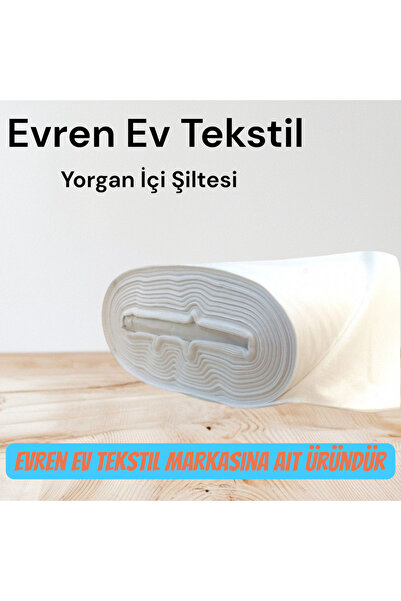 Evren Ev Tekstil Yorgan Içi Şiltesi Tek Kişilik 160 X 220 Cm Beyaz