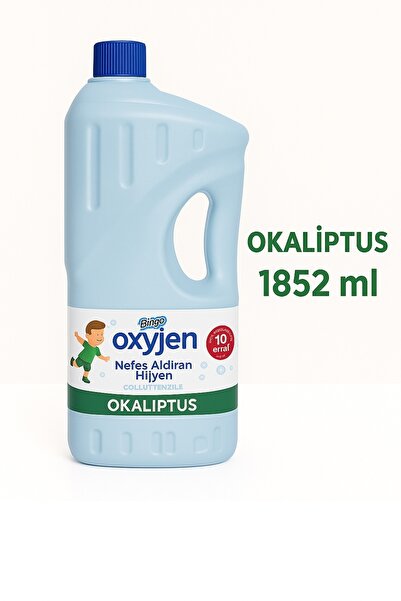 Bingo Okaliptüs Ferahlığıyla Oksijen Çamaşır Suyu – Klor Yok, Derin Temizlik!