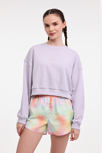 Lotto W-SALLY C NECK SWEAT 5FX Lila Kadın Sweatshirt