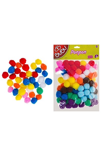 Bubu Bu-bu Ponpon 2 Cm. 100 lü Karışık Renk