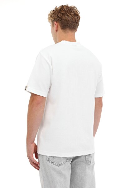 lumberjack Ανδρικό κοντομάνικο μπλουζάκι ML NECK 11BS60 5PR Ecru