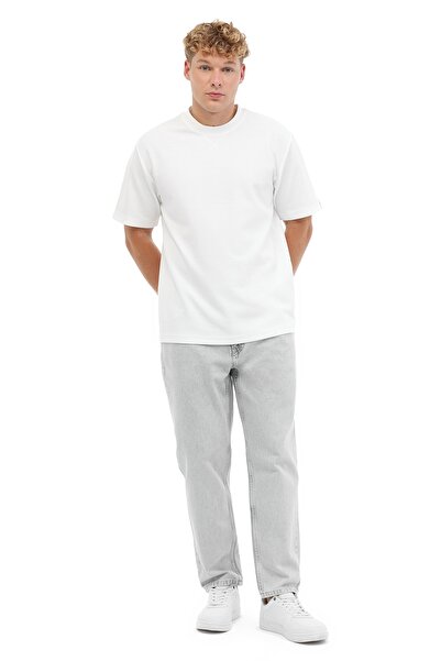 lumberjack Ανδρικό κοντομάνικο μπλουζάκι ML NECK 11BS60 5PR Ecru