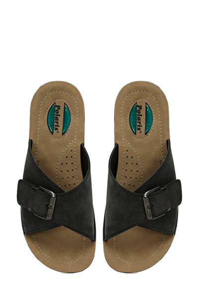 Polaris 609003.Z5PR Siyah Kadın Ev Terliği