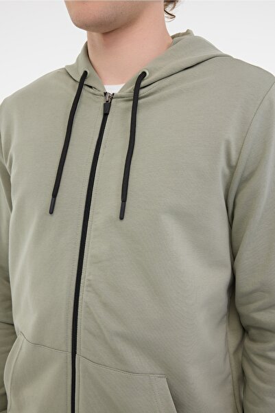 Kinetix MB 18SN87 5FX Haki Erkek Eşofman Üstü