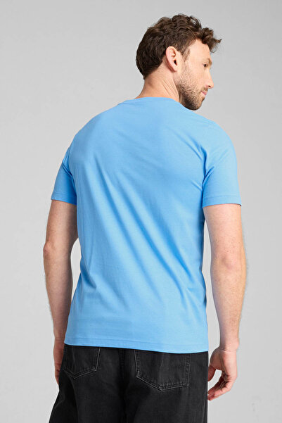 Puma Μπλουζάκι με λογότυπο ESS No. 1 Mavi Erkek Kısa Kol T-shirt