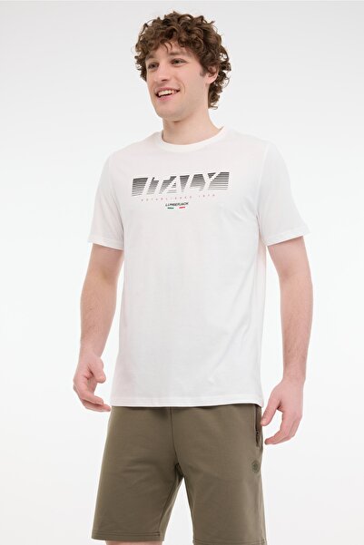 lumberjack ML RENATO 11ITL1910 5FX Біла чоловіча футболка з коротким рукавом