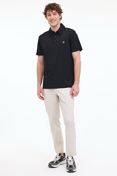 lumberjack MB GIRT 12P23001 5FX Μαύρο ανδρικό κοντομάνικο μπλουζάκι