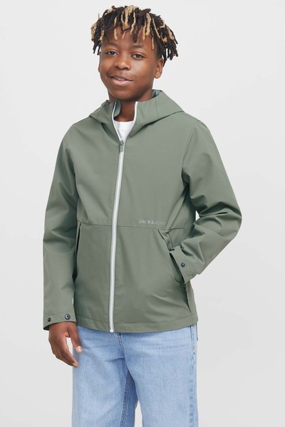 Jack & Jones JJADAM LIGHT JACKET HOOD Haki Erkek Çocuk Ceket