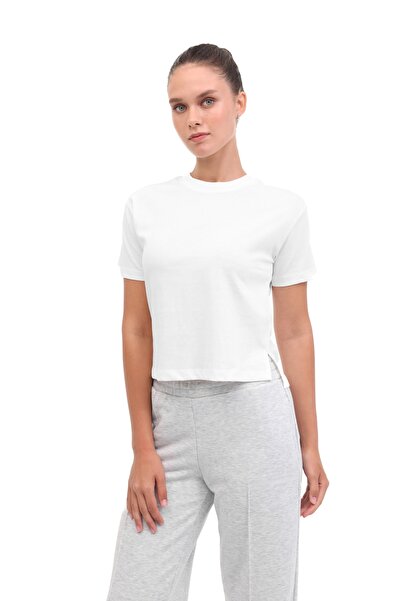 lumberjack Wb 11Asya-T 5Pr Ecru Women's Short Sleeve T-Shirt