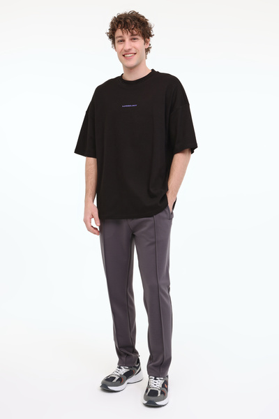 lumberjack ml Franco 11ff18 5fx Μαύρο ανδρικό κοντομάνικο μπλουζάκι