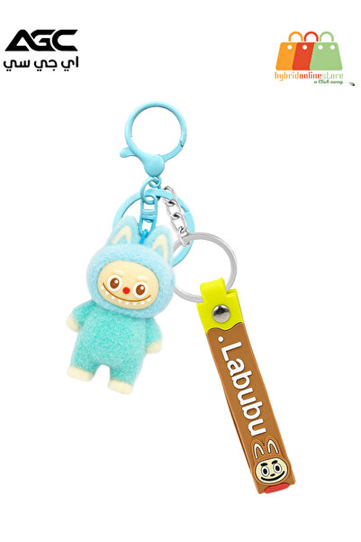 AGC سلسلة مفاتيح أرنب لابوبو اللطيفة مع دمية قطيفة وحزام، متينة وخفيفة الوزن ...