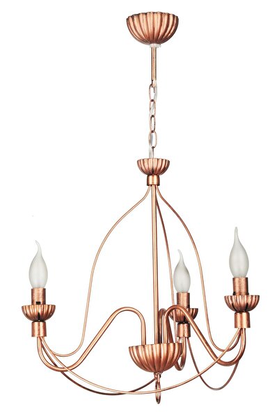 VENON Celasun 3 Lü Siyah Bakır Patine Avize Modern Aydınlatma