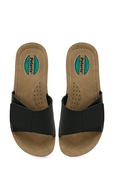 Polaris 607009.Z5PR Siyah Kadın Ev Terliği