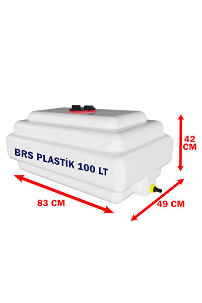 Brs 100 Litre Dalgakıranlı Plastik Su Deposu, Karavan Depo, Plastik Depo
