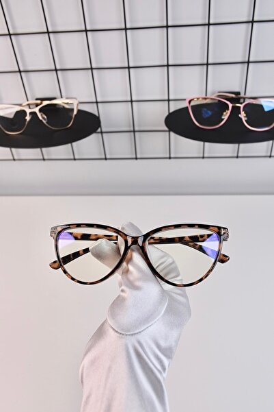 LOOKUP نظارات بصرية زرقاء - حماية خفيفة، زجاج قابل للتغيير + حافظة + قماش هدية عتيقة