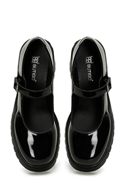 Butigo 24K-521 5Pr Black Women's Oxford Shoes