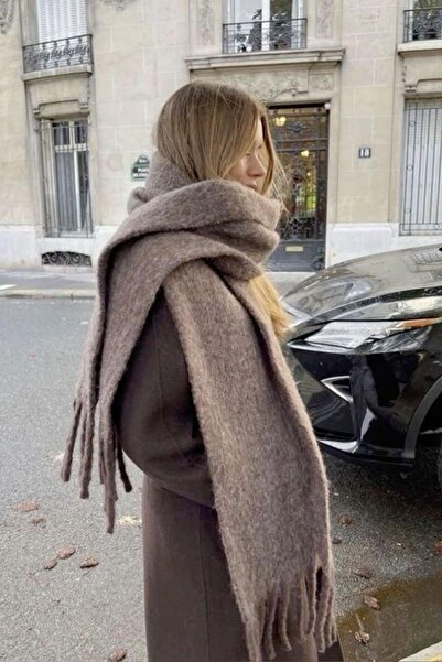 Goldmine Unisex Puffy ελαφρύ κασκόλ βιζόν