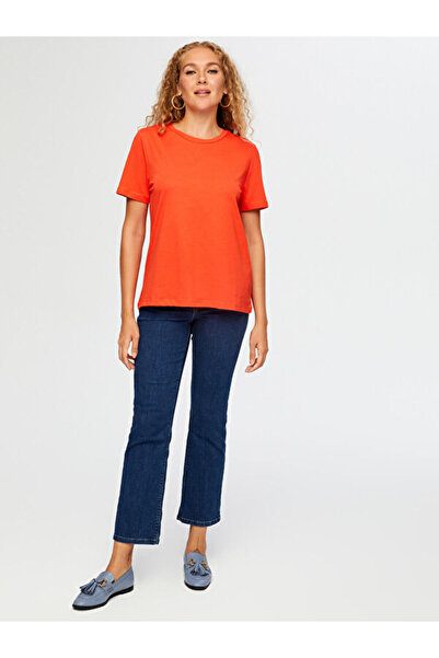 Faik Sönmez V Yaka Kısa Kol T-Shirt W26TSH008