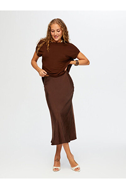 Faik Sönmez Μακριά φούστα με ελαστική μέση W26ETK001