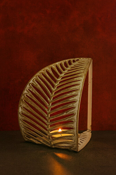 VENON Home Mumluk Yaprak Krem Sarı Patine Avize