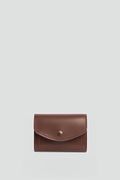 Shule Bags Pico flap women's wallet hazelnut shell