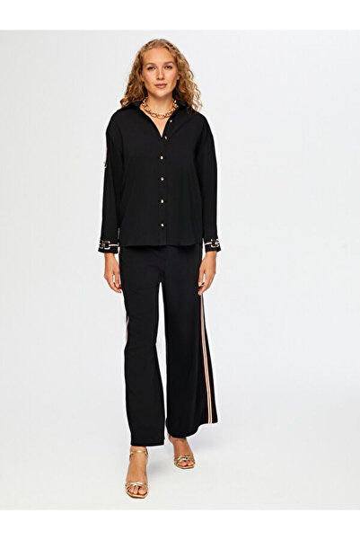 Faik Sönmez Şerit Ve Metalize Aksesuar Detaylı Tunik W26TNK010