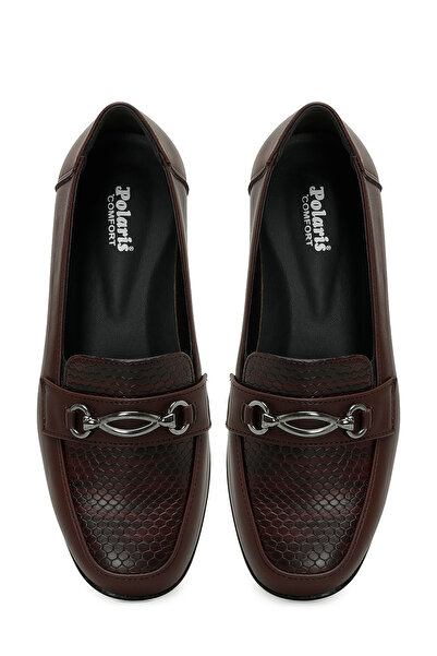 Polaris 165041.Z5PR Bordo Kadın Loafer