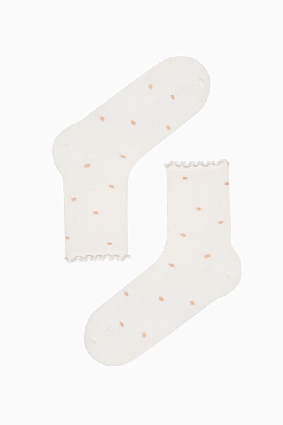 Penti Bear Frill White Light Pink 2-Piece Socks