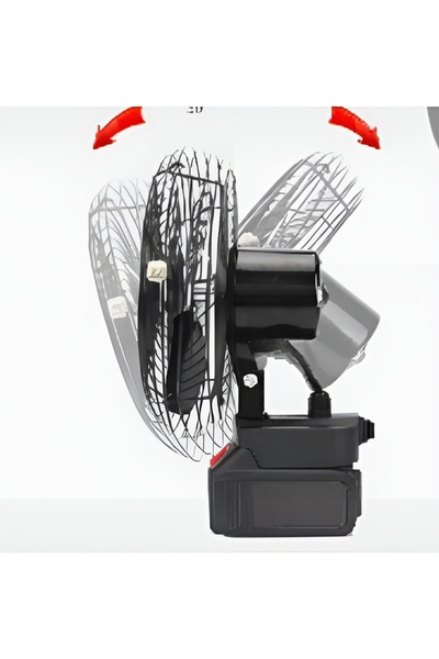 Generic 21V 8" Portable Cordless Outdoor Worksite Fan with Lithium Battery