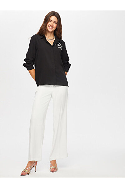 Faik Sönmez İnci Boncuk Detaylı Gömlek 026