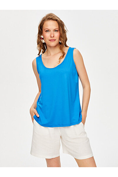 Faik Sönmez Resort V Yaka Örme Atlet S25ATL031