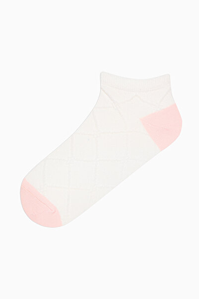Penti Diamond Flowers Pink White 3-Piece Booties Socks