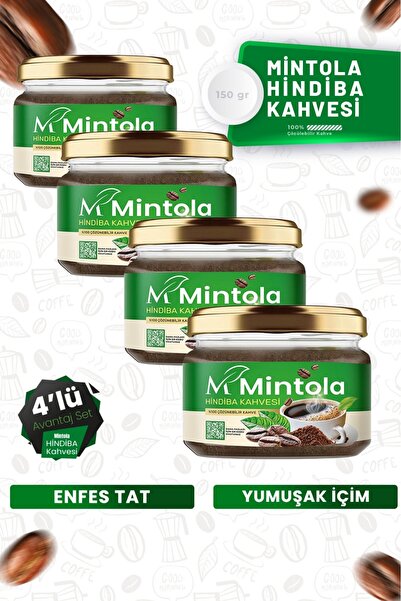 MİNTOLA STORE 4 قطع من حبوب الهندباء البنية 4 × 150 جرام