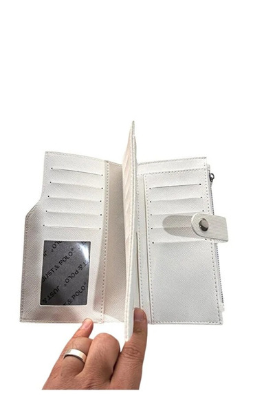 Just Polo Women's Lacoste Pattern a Quality Large Size Shopper Wallet