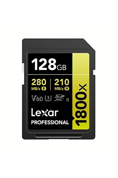 Lexar 128GB Profesyonel 1800x UHS-II SDXC Hafıza Kartı