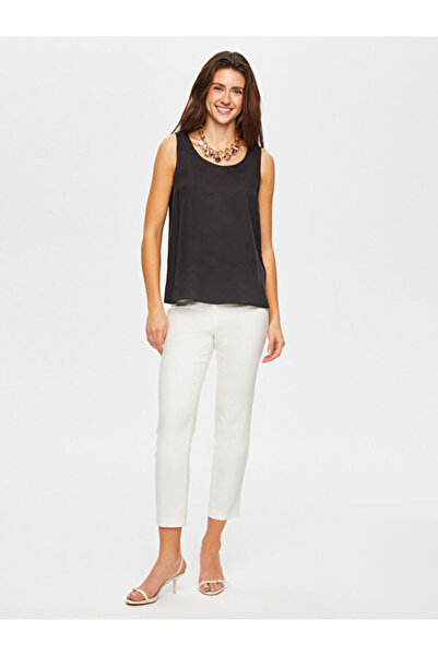 Faik Sönmez Yuvarlak Yaka Saten Şık Atlet S25ATL014