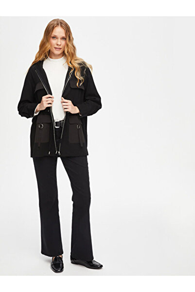 Faik Sönmez Relax Liyoselli Metal Aksesuarlı Overshırt Tunik 69784