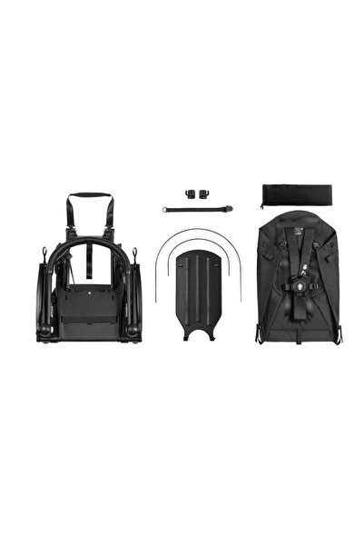 yoyo Yoyo2 Stroller Complete Set (Crib 0+, Seat 6+) with Frame and Additional Frame for Yoyo Connect Stroller and Wheeled Bag - Grey