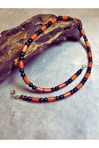 ayrestyle Men's Necklace - Jasper, Onyx and Hematite Natural Stone, Special Design