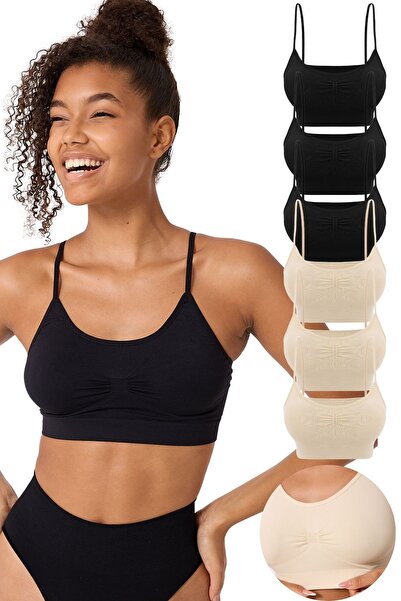 FOREVER MORE 6 шт жіночі тонкі ремінці безшовні еластичні бюст'є