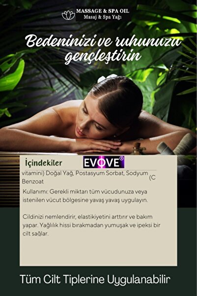 IDOR COSMETICS Rahatlatıcı Masaj Yağı Aromaterapi Spa Masaj Yağı 125 ml