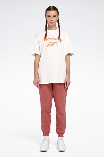 Reebok NOVA ID OVRS TEE Ecru ženska majica kratkih rukava