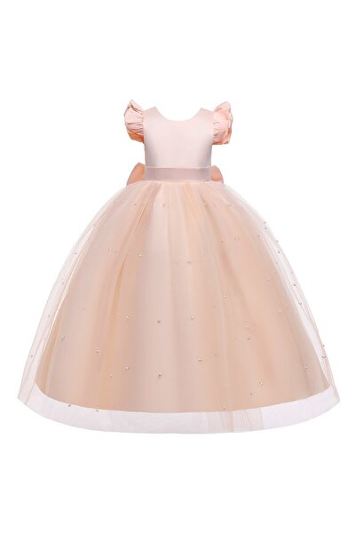 NSMLİFE Κοριτσίστικο μακρύ πέρλες φόρεμα γενεθλίων Φόρεμα αποφοίτησης φόρεμα ...