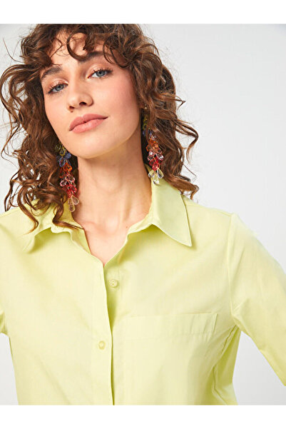 Faik Sönmez 3/4 Kol Cepli Pamuk Poplin Gömlek 68398