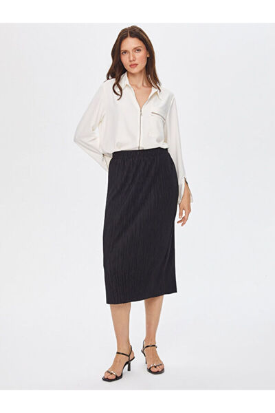 Faik Sönmez Mini Pilise Örme Etek 69287