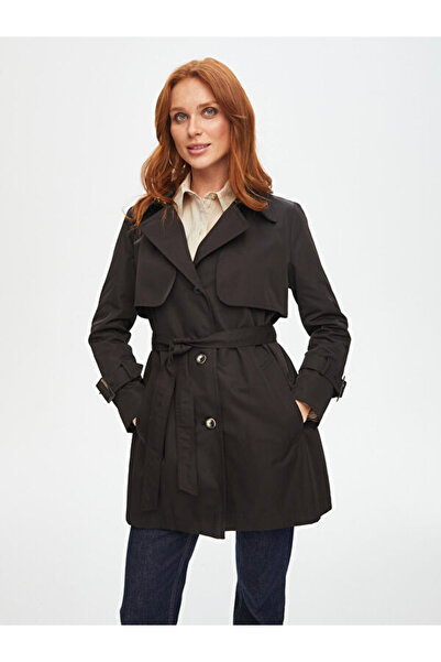 Faik Sönmez Kareli Astarlı Trençkot 69527