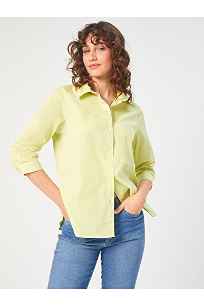 Faik Sönmez 3/4 Kol Cepli Pamuk Poplin Gömlek 68398