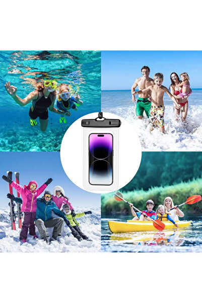 PSGT 1. Kalite Tüm Telefonlara Uyumlu Yağmur Su Geçirmez Waterproof Deniz Havuz Altı Telefon Kılıfı